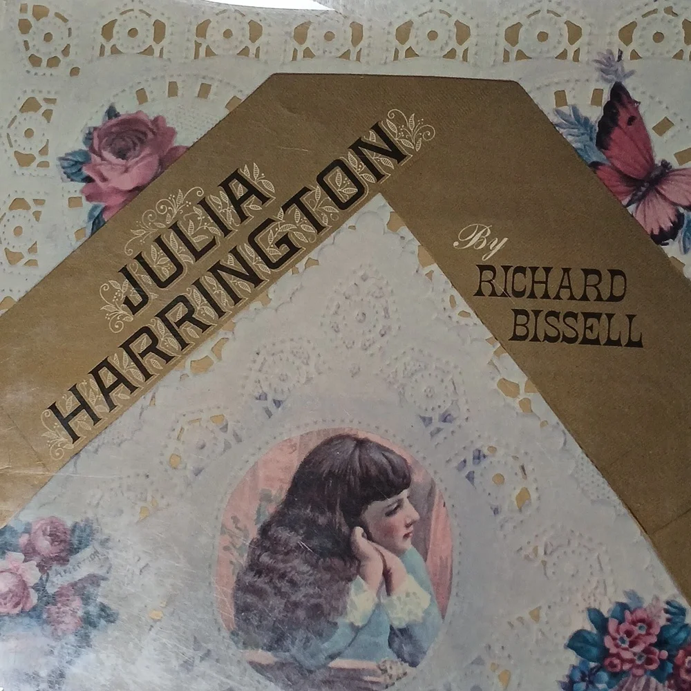 Winebago IOWA 1913  Julia Harrington Book with Floral and Butterfly Design